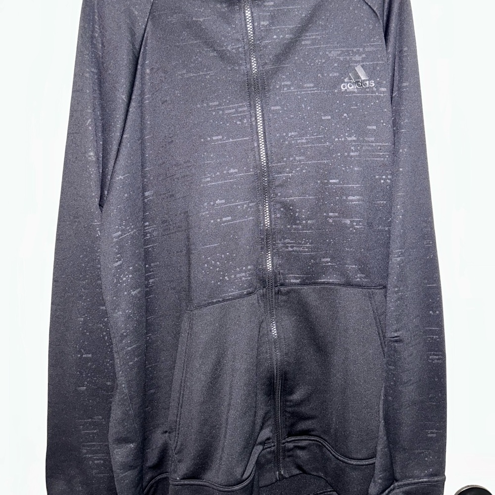 Adidas Men's Black Zip-Up Sweater